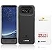 Galaxy S8 Battery Case, ZeroLemon Ultra Power 8500mAh Extended Battery Case Rechargeable Charging Case with Soft TPU Full Edge Protection Case for Samsung Galaxy S8(NOT for Galaxy S8 Plus)– Black
