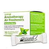 Crushables Air Freshener: 100% Pure Essential Oils. Chemical Free. Air Freshener for Home, Car, Gym Bag, Bathroom, Closet, Laundry, Trunk, and Small Spaces. Instant Aromatherapy in Just One Crush! Box of 10 (Botanical Blend)