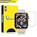 [6 Pack] SPGuard Compatible Apple Watch 4 Series LiQuidSkin Screen Protector[44mm], HD Clear Full Coverage Anti-Bubble Active Protection Films for Apple Watch Case Series 4[Lifetime Replacement]