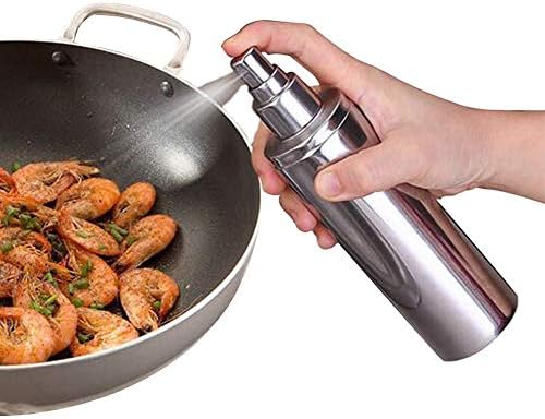 Oil Sprayer for Cooking, PAKCHOI KITCHEN 2018 CJ018050703 Essential Oil and Vinegar Sprayer, 240ML Stainless Steel Grilling Oil Mister Sprayer for Cooking, BBQ, Roasting and Skin care