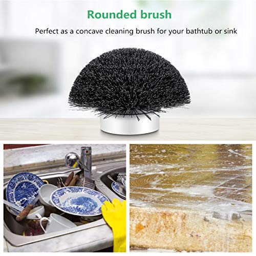 image for MECO 4pcs Replacement Brush Heads for Electric Spin Scrubber, Power Sp