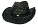 MG Tea Stained Raffia Straw Cowboy Hat