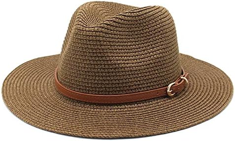 San Diego Hat Company Paper Straw Sun Hat, Dark Brown Trim and Strap 22.5-23” C San Diego Hat Company Unisex Ultrabraid Sun Hat, Large Brim  main image 3