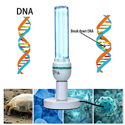UV Germicidal Light Remote Control Timer 36 Watt Table Lamp Disinfection Air Ozone & Free UVC Light. (UVC Lamp Ozone Free) - Thumbnail 4