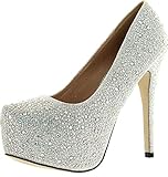 Eye Candie Womens Celine-85W Fashion Shiny New Design Platform Pump