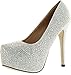 Eye Candie Womens Celine-85W Shiny Platform Pumps