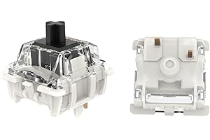 GUYEKS Gateron G Pro 3.0 Black Switches 3-Pin 60gf Linear Pre-lubed Switch,Pin-Enhanced,Suitable for Games, Anchors, DIY Peripheral Customization Enthusiasts,Office Users(72PCS,Black,3-Pin)