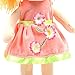 Linzy Miranda Rag Doll with Flower Dress, Peach 16