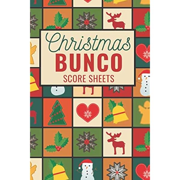 Christmas Bunco Score Sheets: 100 Scoring Pads for Bunco Players, Bunco  Score Cards, Score Keeper Tracker Game Record Notebook, Gift Ideas for ...  Pattern Cover Design, Handy Size 6 x 9: Publishing,