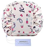 Women Drawstring Cosmetic Bag Portable Travel Lazy Makeup Bag Organizer Make Up Storage Travel Drawstring Bag Pouch Waterproof Toiletry Bags Organizer