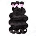 VRVOGUE Brazilian Body Wave 3 Bundles of Brazilian Virgin Hair Grade 7A 100% Unprocessed Human Hair Weave Extensions Natural Color
