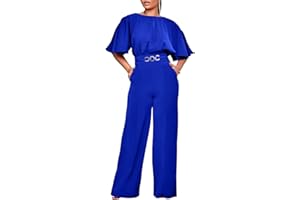 acelyn Elegant Jumpsuit for Women Dressy Sexy Plus Size Wide Leg Pant Suit One Piece Party Outfits