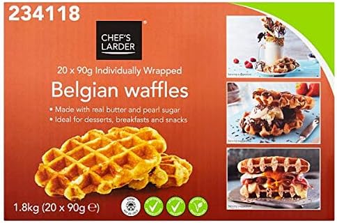 Chef's Larder Belgian Waffles 20 x 90g (2)