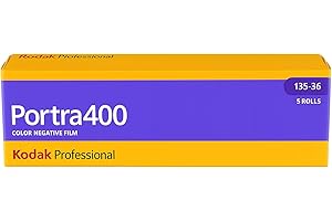 Kodak 603 1678 Portra 400 Professional ISO 400, 35mm, 36 Exposures, Color Negative Film, 5 Roll Per Pack