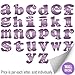Wall Letters a Purple Butterfly Decorative Wall Letter for Children's Nursery Baby's Room Baby Name Girls Bedroom Decor - Alphabet Initial Vinyl Stickers Decals Kids Decorations Graphics Butterflies