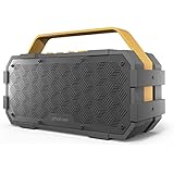 Photive M90 Portable Waterproof Bluetooth Speaker with Built In Subwoofer. 20 Watts Of Power- IPX5 Water Resistant- Rugged