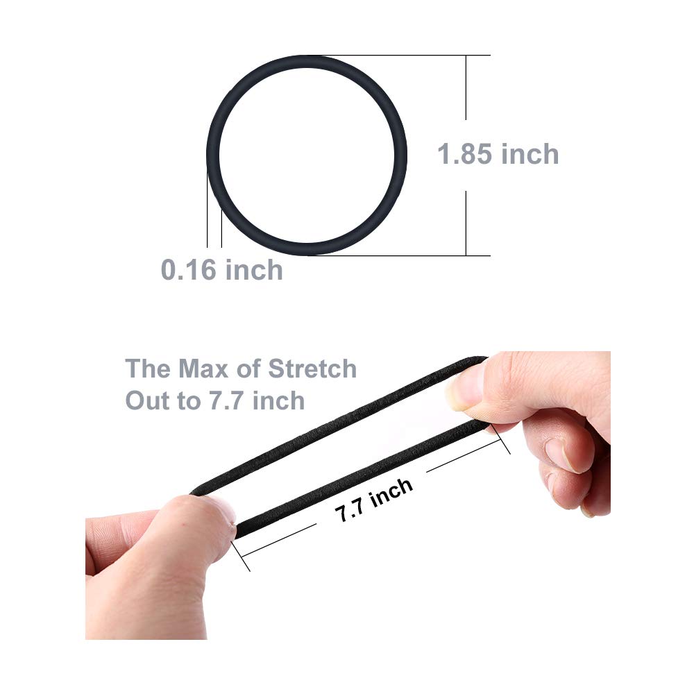 Elastic Hair Ties, ECADY (100-Pack 5-Neutral Color) No-Metal Hair Bands Ponytail Holder for Women Girls Hair Accessories - 4mm : Beauty