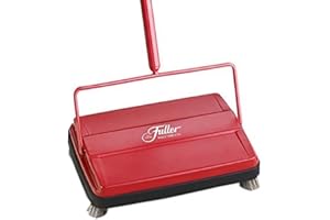 Fuller Brush 17052 Electrostatic Carpet & Floor Sweeper - 9" Cleaning Path - Lightweight - Ideal for Crumby Messes - Works On Carpets & Hard Floor Surfaces - Red