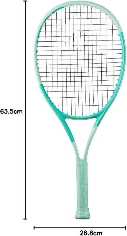 Raquete de ténis Unissex Youth Boom Jr.25 2024, Menta/Azul Claro, 8-10 anos