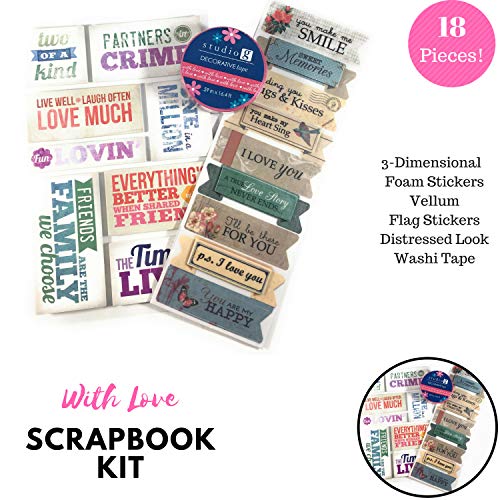 3 Friendship+Memories+Scrapbook+Adhesive+Stickers