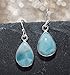Sitara Collections SC10419 Sterling Silver Earrings, Larimar Cabochon