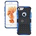 iPhone 8 Case, iPhone 7 Case Protective Cases (iPhone7 & iPhone8) Tough Rugged Shockproof Armorbox Dual Layer Hybrid Hard Plus Soft Slim Armor Phone Cover Case by Cable and Case - Blue iPhone 8 Case
