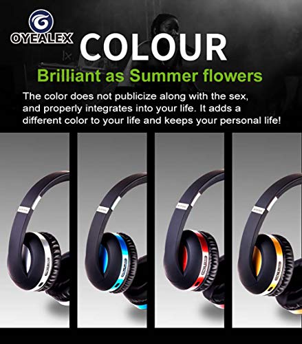 OYEALEX Bluetooth Headphones Over Ear,Cell Phones/TV 120 Hours Standby time Wireless High Fidelity Stereo Over-Ear Headphones (Blue)