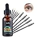 Pure Castor Oil,Mabox Eyelash Serum Advanced Eyelash Grower Eye Makeup Body Essential Oils with 10 Eyelash Brushes