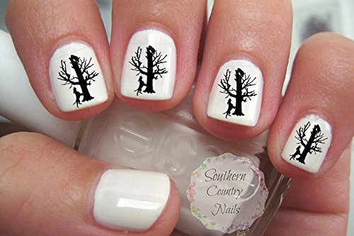 Treeing Coonhound Hound Dog Hunting Nail Art Decals