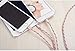 iPowertech Multi Charger, 3 in 1 Lightning & Micro USB Nylon Braided Charging Cable with 8 Pin Lightning / Micro USB 2.0 Ports for iPhone 6/6S plus/5/SE, iPad Air/mini, Android devices(Rose Gold)