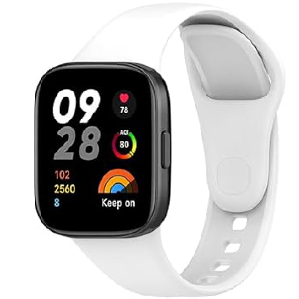 Watch Strap for Redmi Watch 3 Active, Silicone Sport Replacement Bracelet Band for Xiaomi Redmi Watch 3 Active