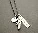 Love to Run TRACK Necklace on 18 inch Gunmetal Chain - Heart, Running Shoe Charm and Hand Hammered Nickel Silver Pendant