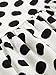 Romwe Women's Comfy Swing Tunic Short Sleeve Smock Polka Dot Loose Dress Black&White L