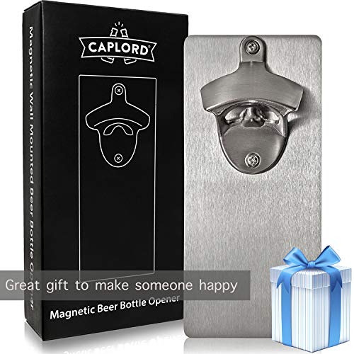 Wall Mounted Bottle Opener with Magnetic Cap Catcher | Novelty Gift | Unique Present for Friends, Men, Women, Housewarming, Birthday, White Elephant, Holiday Party | Best Christmas Gift for Men, Dad - Thumbnail 6