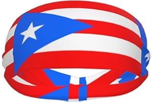 AKMCBSH National Flags Sports Sweatband Head Bands for Women Men - Moisture-Wicking Non-Slip Headband for Running Yoga Workout Fitness and Gym