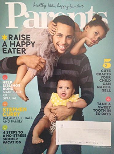 Parents Magazine June 2016 Stephen Steph Curry on Cover