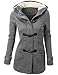 SJSP Womens Wool Blended Classic Pea Coat Jacket