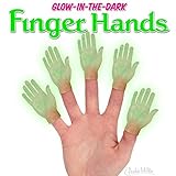 Glow-in-the-Dark Finger Hands Set of 5 (Bulk)