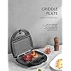 Yabano Sandwiches Toaster 3 in 1 Toastie Makers Waffle Maker Machine & Panini Maker Grill with Detachable Non-Stick…
