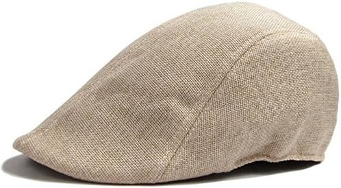EmejiaSales Duck Mesh Summer Gatsby cotton Cap Mens Ivy Hat Golf Driving Sun Flat Cabbie Newsboy (COPPER)