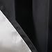 Deconovo Grommet Solid Thermal Insulated Blackout Curains, Black, 52W x 63L Inch