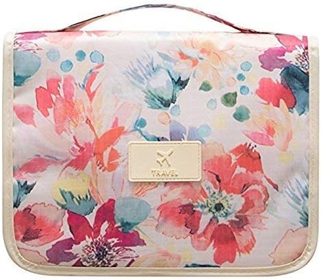 Hanging Toiletry Bag - Portable Travel Makeup Comestic Organizer - Durable Hanging Hook - for Women & Men, Perfect for Comestic, Personal items, Shampoo, Body wash(leaf)