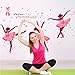 Alrens 74 x 38 Inch DIY Decor Lovely Ballet Girl Art Wall Stickers for Kids Rooms Home Decor Wall Decals Flower Bedroom Decor Butterfly Decoration Stickers Mural
