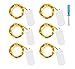 Qty(6) Starry Lights Strings Indoor,Ofun 6 Packs 6.6ft 20 LEDs Copper Lights,Seasonal Indoor Decorative Lights,for Wedding, Party and Home Decor,Warm White