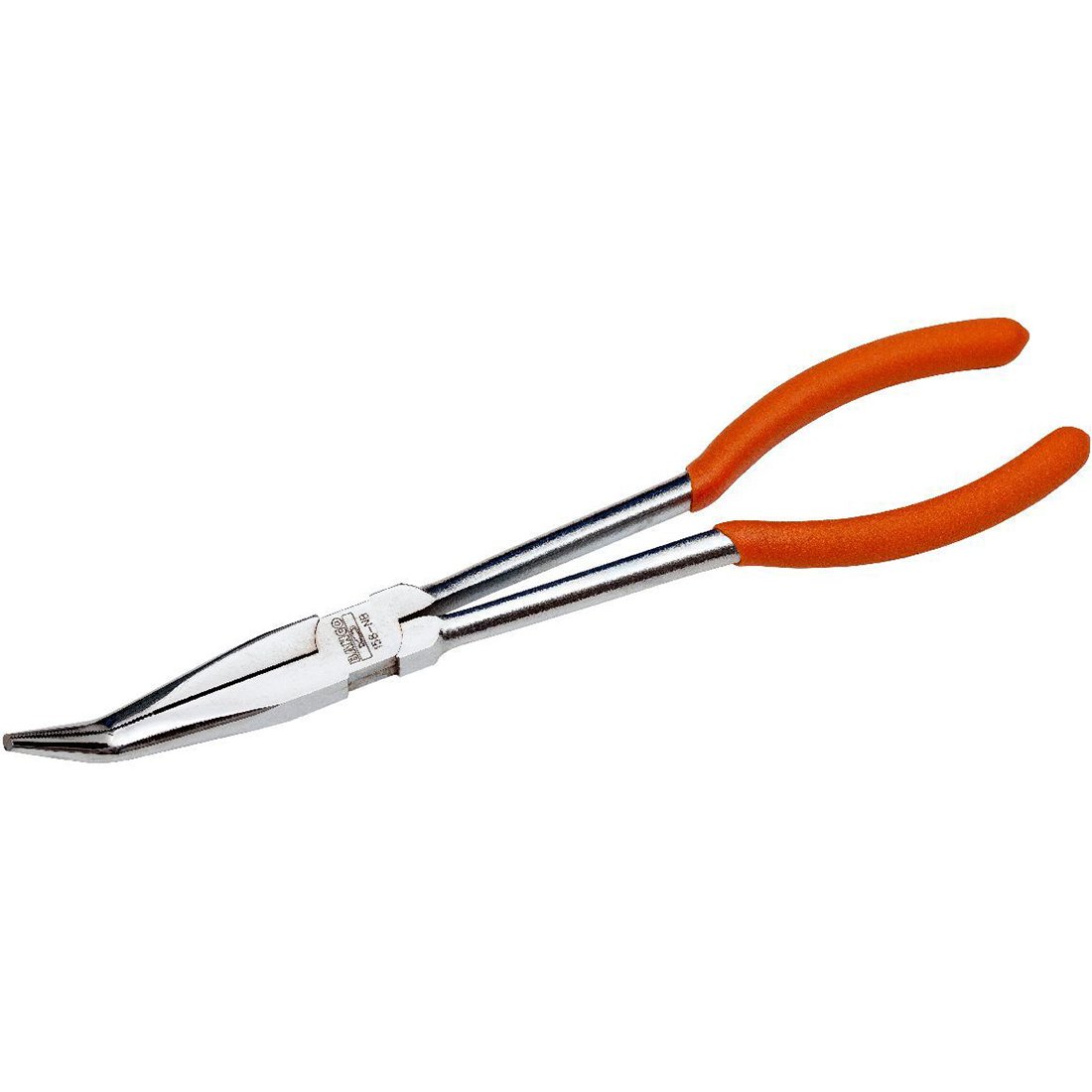Bahco 158-NB Snipe Nose Pliers with Extra Long Tips Bent at 35 Degree, Multi-Colour