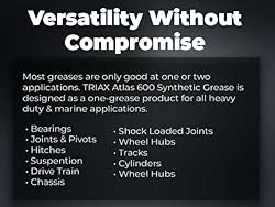 TRIAX Atlas 600 Grease, Full Synthetic High Temp