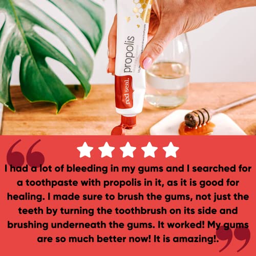 Red Seal Propolis Toothpaste Made with 100 New Zealand Bee Propolis