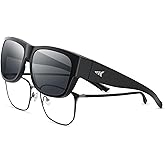 KastKing Chariton Fit-Over Polarized Wrap Around Over Sunglasses for Men and Women, Ideal for Driving Fishing Cycling Running