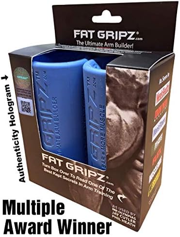Fat Gripz - The Ultimate Arm Builder (2.25” Diameter, Most Popular, Original, Blue)