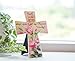 Juvale Religious Cross Ornament with Bible Quotes, Home Decor and Church (7.5 x 4.9 in)